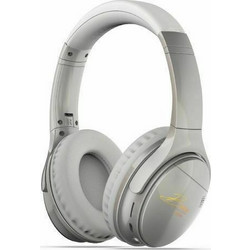 Moxom MX-WL40 Ασύρματα Bluetooth Ακουστικά Over Ear Λευκά
