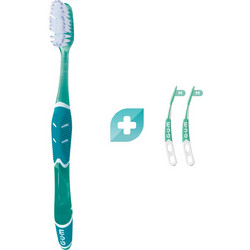 Gum Promo Sunstar Pro Medium Soft Πετρόλ 1 Τεμάχιο, Κωδ 525 & Δώρο Soft Picks Medium 2 Τεμάχια