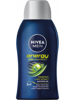 Nivea Men Energy Ανδρικό Αφρόλουτρο σε Gel 50ml