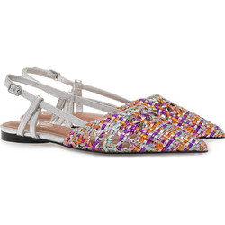 Exe Shoes Γυναικεία Παπούτσια SLINGBACK 700-115 MIAMI Ασημί Λιλά Πολύχρωμο S47001151D105