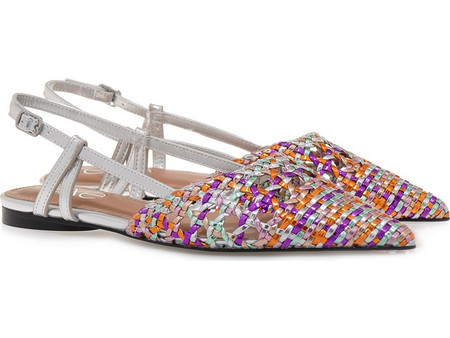 Exe Shoes Γυναικεία Παπούτσια SLINGBACK 700-115 MIAMI Ασημί Λιλά Πολύχρωμο S47001151D105