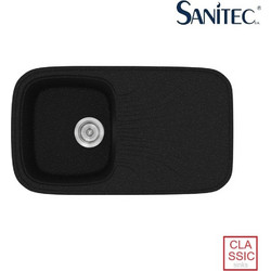 Sanitec Classic 315 Ένθετος Νεροχύτης Γρανίτη Αντιστρεφόμενος Ματ Metallic Space 82x50cm