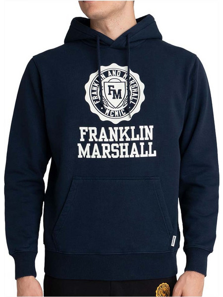 Marshall Franklin Ανδρικό Φούτερ με Κουκούλα & Τσέπες Navy Μπλε JM5018.000.2002P01-205