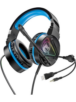 Hoco W104 Drift Gaming Headset Over Ear Black Blue