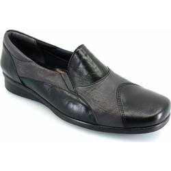 Boxer 52657 (μαύρο δέρμα) γυναικεία slip-on