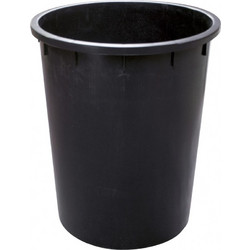 Κάδος πλαστικός 200Lt, φ67xΥ81cm, μαύρος, Ιταλίας (1 ΤΕΜ)