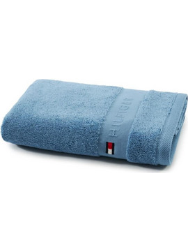 Πετσέτα Legend Γαλάζιο Tommy Hilfiger Προσώπου 50x100εκ. 100% Βαμβάκι