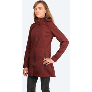 Icepeak Pukalani Γυναικείο Μπουφάν Χειμωνιάτικο Softshell Μακρύ Καφέ 45494048-0XE