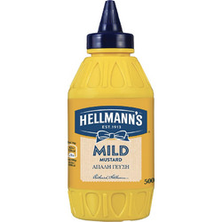 Hellmanns Mild Μουστάρδα Απαλή Γεύση 500gr