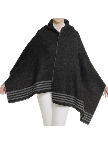 Biston κασκόλ διπλής όψης 36-501-002 014 GREY PRINTED