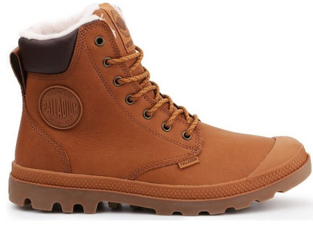 Palladium Sport WPS 72992-251-M Ανδρικά Μποτάκια Δερμάτινα με Γούνα