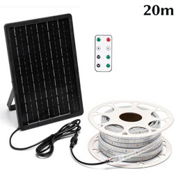 LED Αδιάβροχη Ηλιακή Ταινία IP65 20m 2000LM 200W RGB με Τηλεχειριστήριο