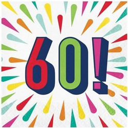 Χαρτοπετσέτες Μεγάλες Birthday Burst 60 Creative Converting (16 τεμάχια)