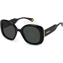 Polaroid Eyewear PLD6190/S 807/M9 Γυναικεία Γυαλιά Ηλίου Oversized Κοκάλινα Μαύρα με Μαύρο Polarized Φακό