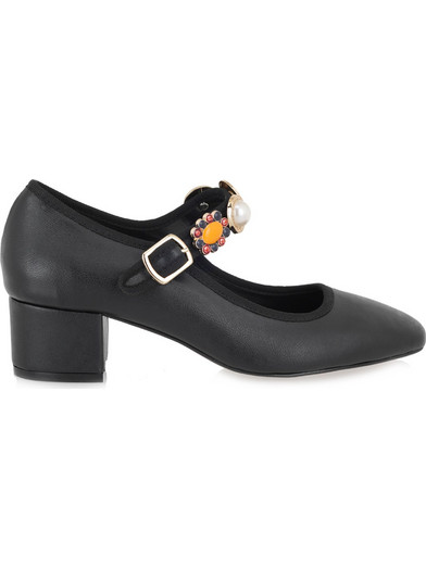 Moi Athens Mary Jane T128B5323001 Γόβες Μαύρες MO25-1032-BLACK