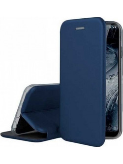 Book Cover Θήκη Δερματίνης για iPhone 12/ 12 Pro Σκούρο Μπλε