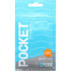 Tenga Pocket Stroker Wave Line Pocket Αυνανιστήρι Blue