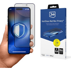 3mk HardGlass Matt Max Privacy Tempered Glass (iPhone 15 Plus / 16 Plus)