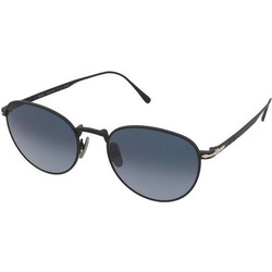 Persol PO5002ST 8004/Q8 Γυαλιά Ηλίου Στρογγυλά Μεταλλικά Μαύρα με Μαύρο Degradee Φακό