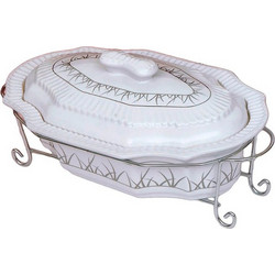 Espiel Οβάλ Με Μεταλλική Βάση 42x30cm