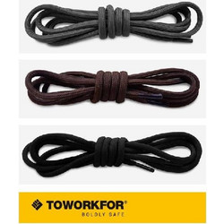 TOWORKFOR ΚΟΡΔΟΝΙΑ ΣΤΡΟΓΓΥΛΑ 130cm - Μαύρο