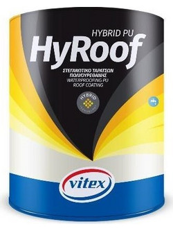 Vitex Hyroof Hybrid PU Επαλειφόμενο Υβριδικό Στεγανωτικό Ταράτσας Λευκό 750ml