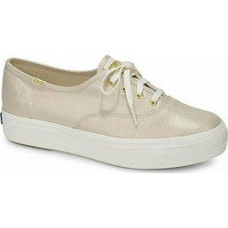 Keds Γυναικεία Sneakers Flatforms Χρυσά WF58036