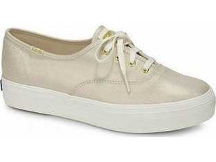 Keds Γυναικεία Sneakers Flatforms Χρυσά WF58036