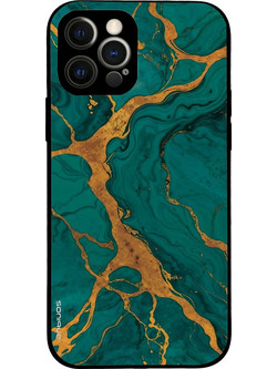 Sonique Marble Series Θήκη iPhone 12 Pro Green
