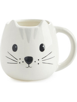 Κούπα Γάτα Λευκή Κεραμική Mug Kitty White Balvi 26794 - Balvi