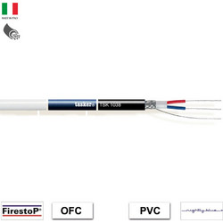 TASKER TSK1038 PVC Καλώδιο DMX-AES/EBU 110 Ohm με Θωράκιση Flame Retardant PVC, 2x0,35mm Μπλε (Bulk m)