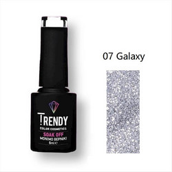 Trendy Soak Off 07 Galaxy Glitter Ημιμόνιμο Βερνίκι Νυχιών 6ml