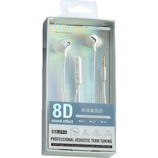 Gjby GJ-393 Handsfree In-Ear 3.5mm White