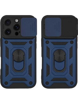 Sonique Ring Armor CamPro Θήκη iPhone 16 Pro Blue