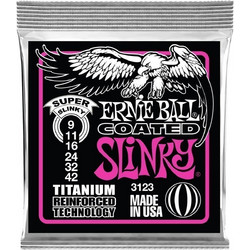Ernie Ball Super Slinky RPS 3123 Σετ 6 Χορδές Ηλεκτρικής Κιθάρας Titanium 9-42"