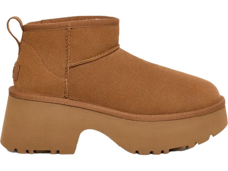 UGG Classic Ultra Mini Γυναικεία Μποτάκια Suede Ταμπά με Χοντρό Χαμηλό Τακούνι και Γούνα 1158311-00KD