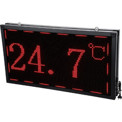 GloboStar Display Κυλιόμενη Πινακίδα LED Διπλής Όψης Αδιάβροχη 102x54.5cm Κόκκινο