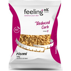 Ζυμαρικά Risoni Start (κριθαράκι) με φυτικές ίνες Low Carb FeelingOk 100g - FeelingOk