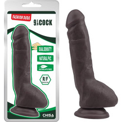Chisa Novelties Fashion Dude 9.9" Ρεαλιστικό Dildo με Βεντούζα & Όρχεις 23cm Καφέ