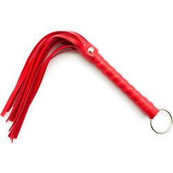 LateToBed Mini Flogger Μαστίγιο Κόκκινο