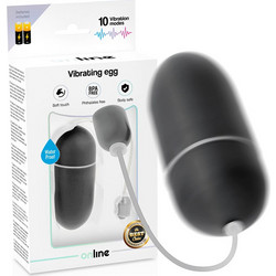 Online Vibrating Egg Waterproof Δονητής Egg Μαύρος