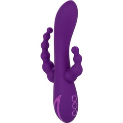 CalExotics Long Beach Bootylicious Δονητής Rabbit 11.5cm Μωβ