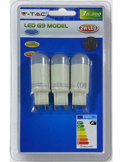 SPOT LED G9 2 WATT EPISTAR BLISTER 3 ΤΕΜΑΧΙΩΝ