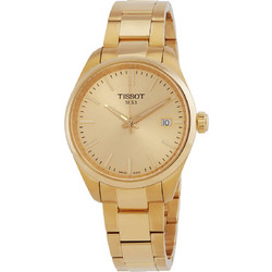 Tissot PR100 Γυναικείο Ρολόι με Χρυσό Μεταλλικό Μπρασελέ T150.210.33.021.00