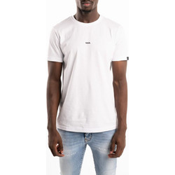 BALR T-SHIRT ΚΟΝΤΟΜΑΝΙΚΟ ΛΕΥΚΟ ΜΕ ΛΑΙΜΟΚΟΨΗ ΚΑΙ ΤΟ LOGO ΤΟΥ ΟΙΚΟΥ ΕΜΠΡΟΣ REGULAR FIT