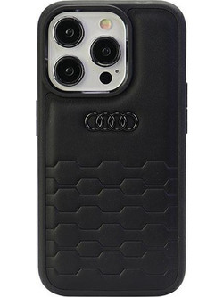 Audi GT Synthetic Leather case for iPhone 15 Pro Max - black