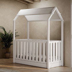 Casababy La Maison Πολυμορφική Κούνια για Στρώμα 70x140cm Total White