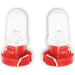 DGA Λαμπακια Led T3 12V Led 6.000K Κοκκινο Φως 8mm - 2ΤΕΜ. - (LED-T3-1-R-12V)