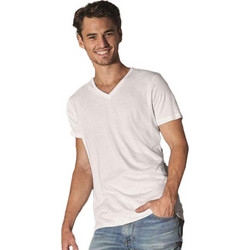 Ανδρικό T-Shirt V-Neck TM044 B & C Organic Inspire White
