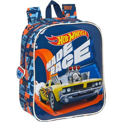 Safta Hot Wheels Speed Club Σχολική Τσάντα Πλάτης Νηπιαγωγείου Μπλε 612338232